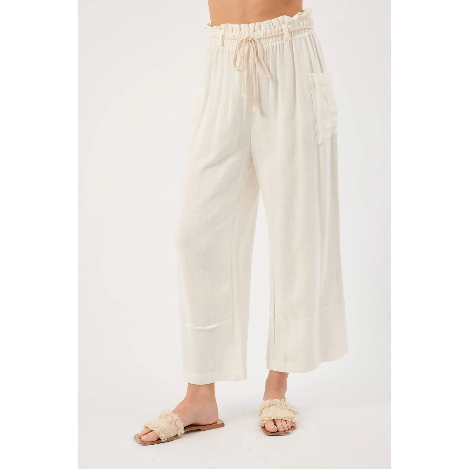 Cora Cream Linen Pant