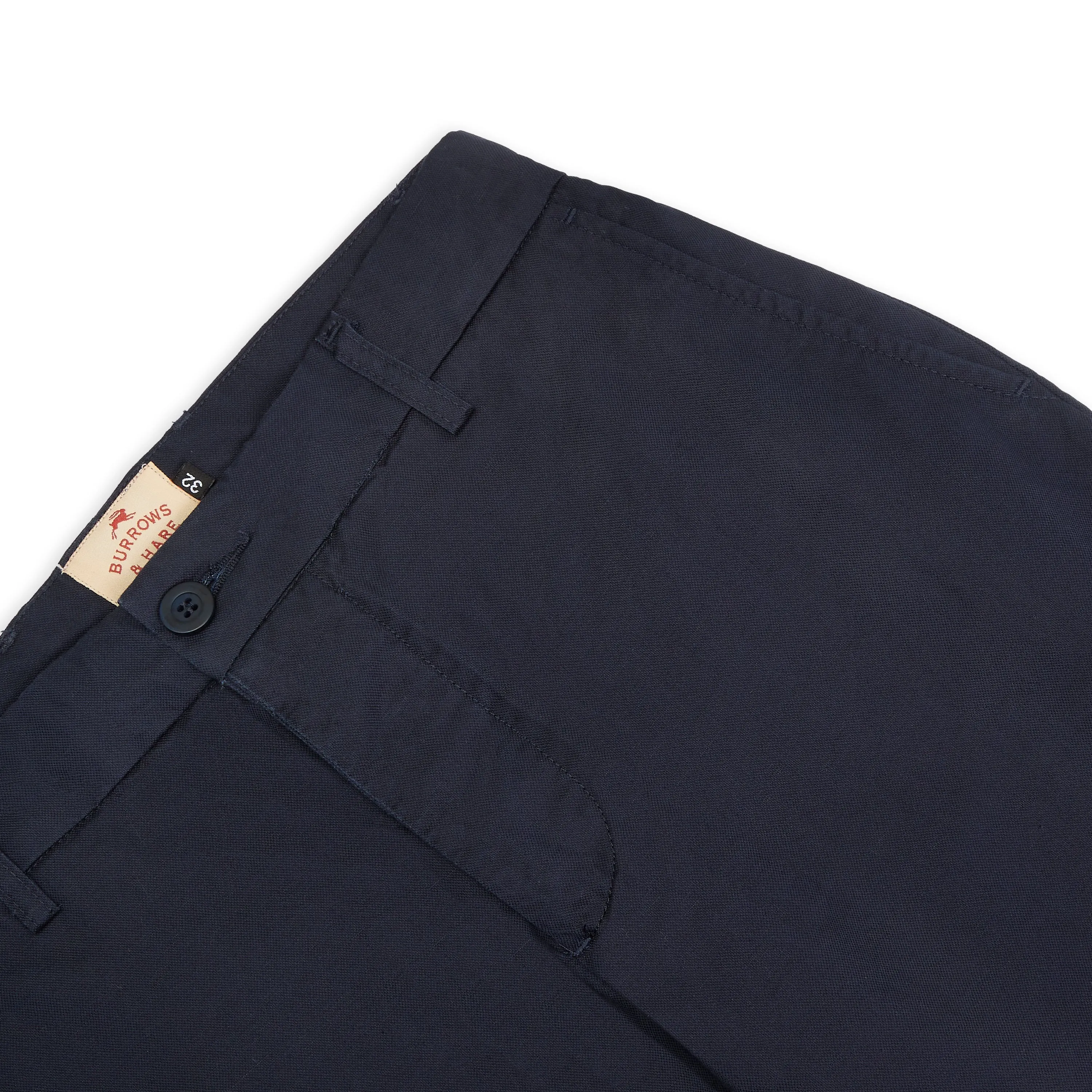 Cotton/Linen Trouser - Navy