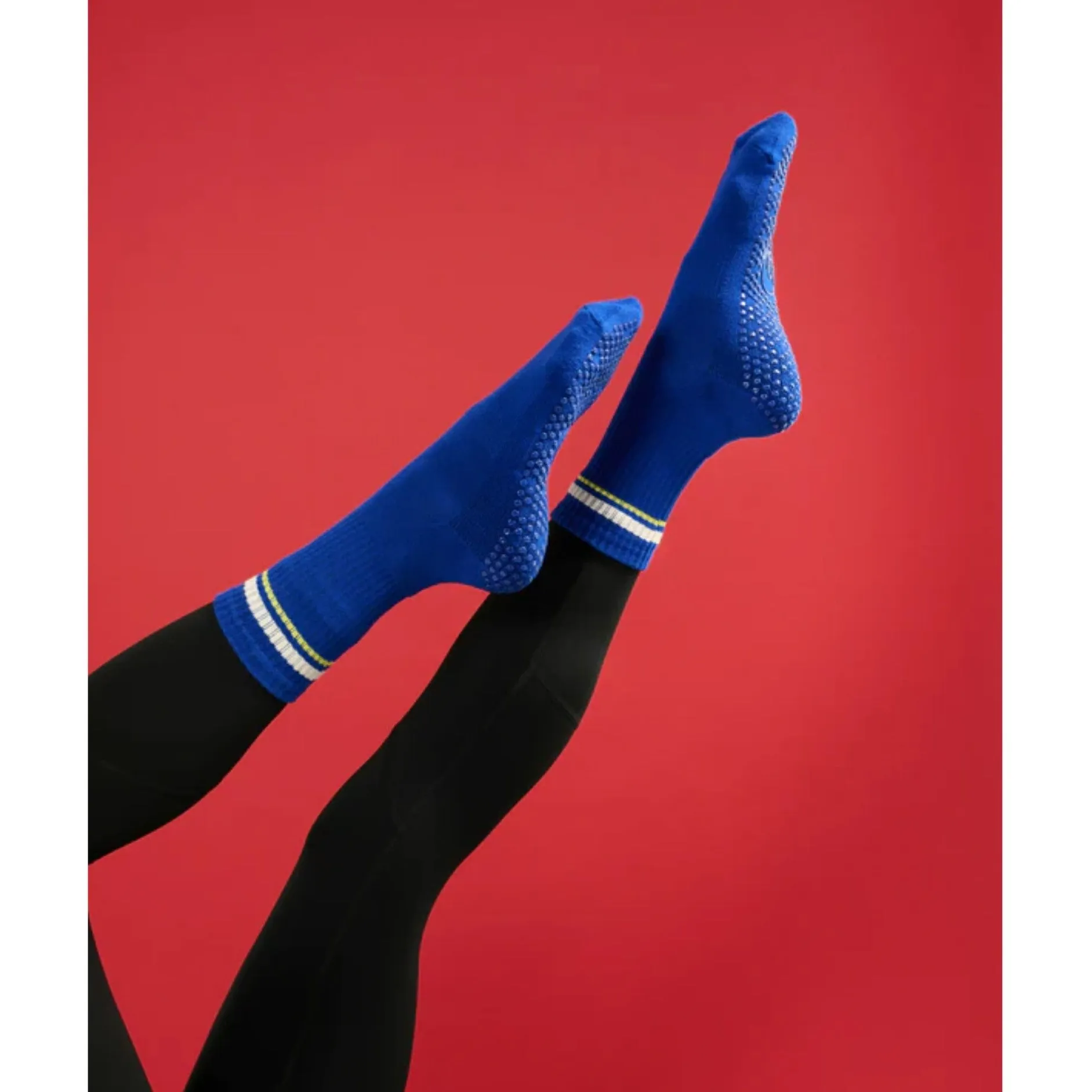 Crew Grip Socks - Sporty Stripe (Barre / Pilates)