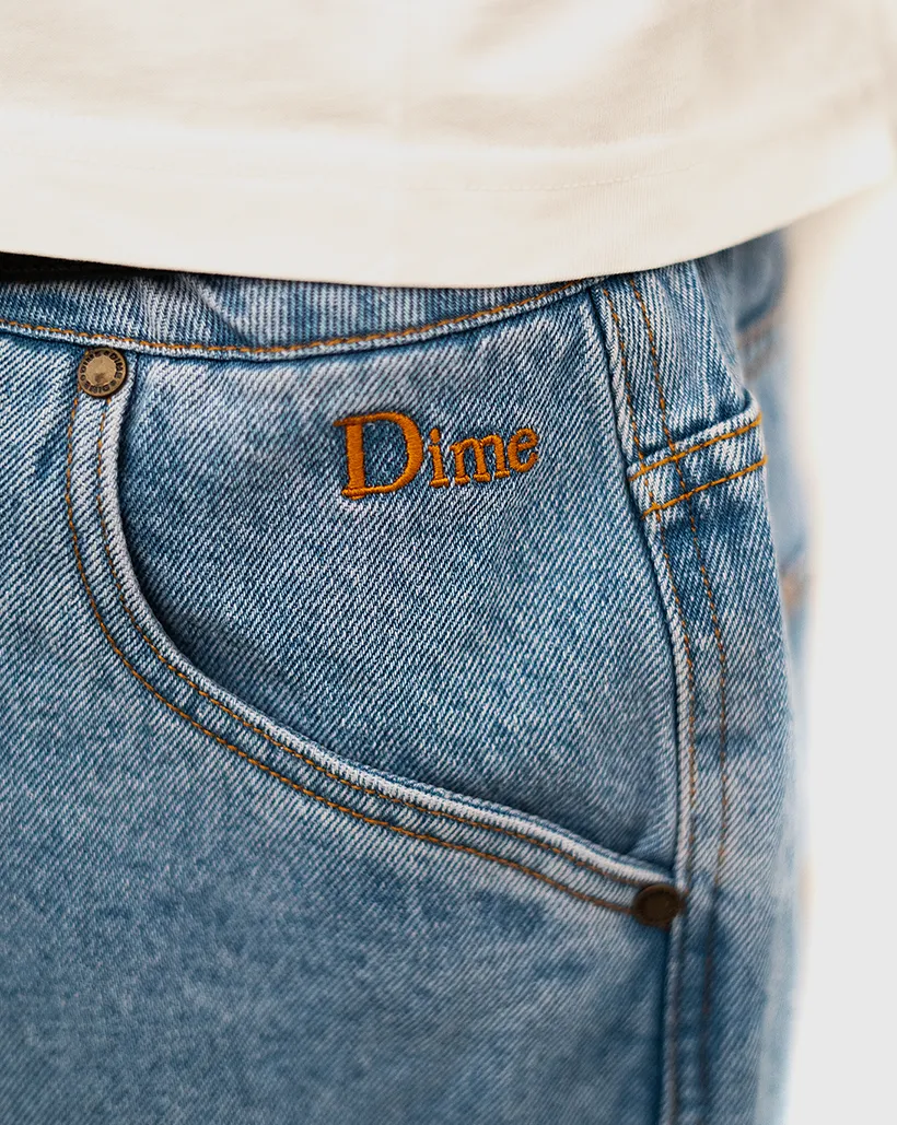 Dime Classic Baggy Denim Pants - Washed Blue