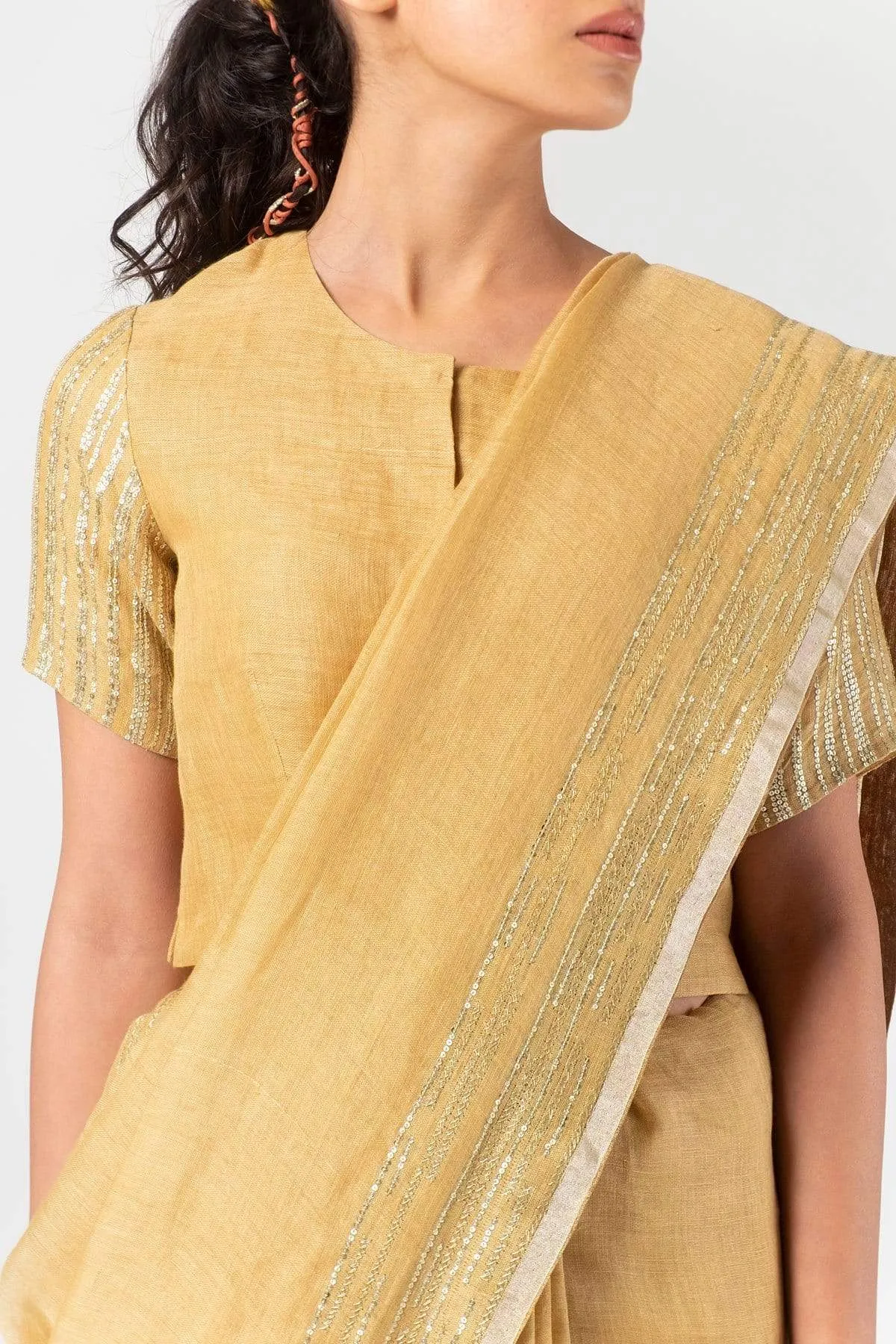 Evening Linen Saree