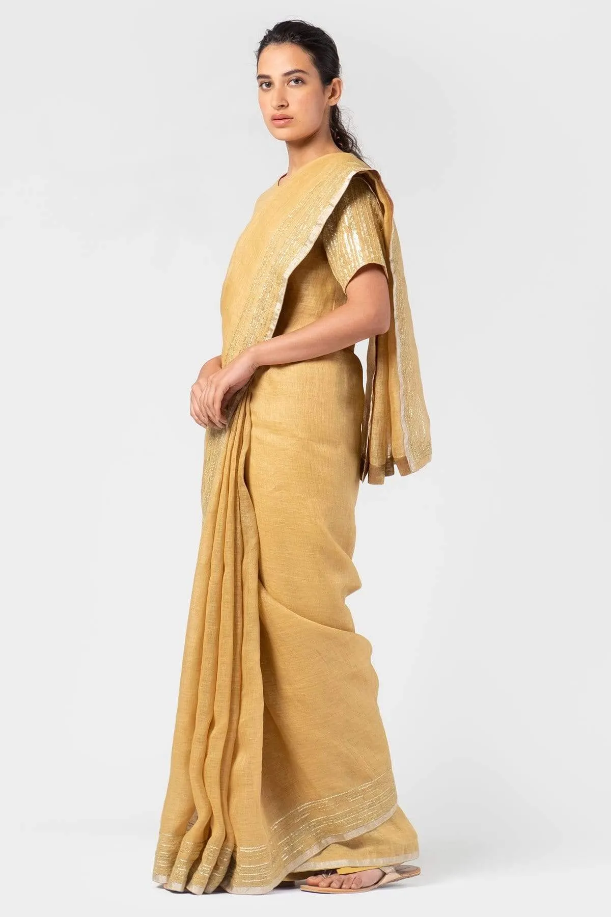 Evening Linen Saree