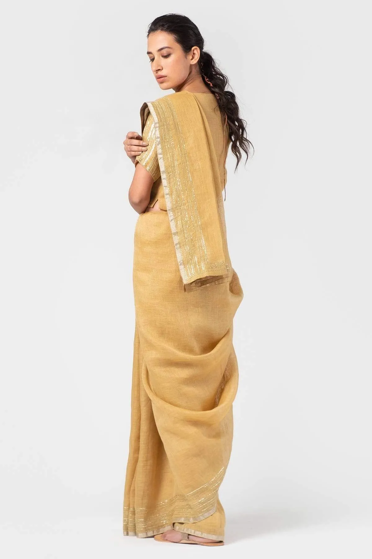 Evening Linen Saree