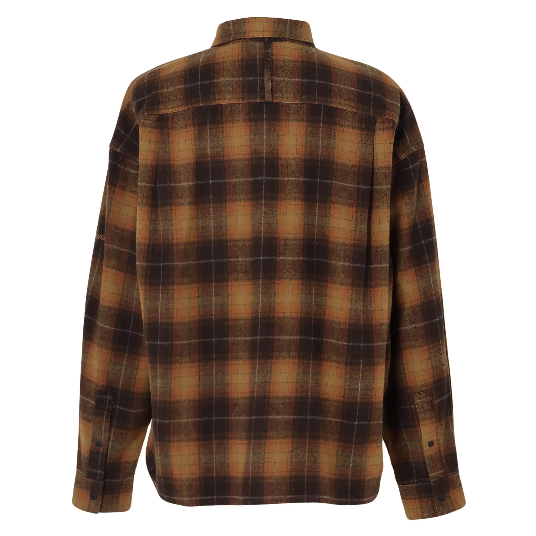 FADE PLAID CAMP SHIRT W(WOMEN)