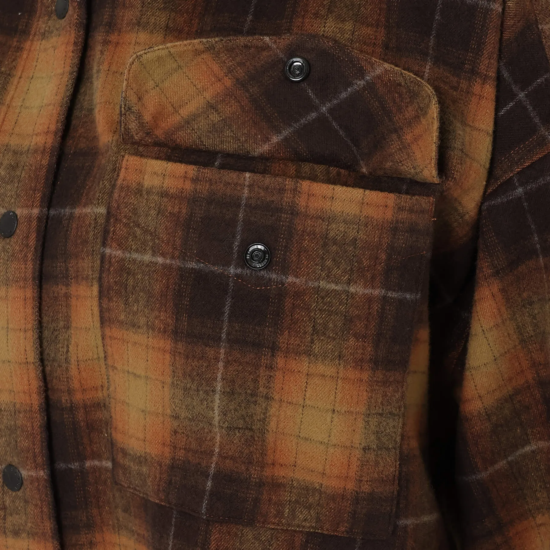 FADE PLAID CAMP SHIRT W(WOMEN)