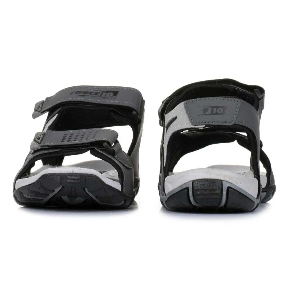 Force 10 Grey Sporty Sandals For Men LXI-20 By Liberty