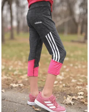 Girl's Adidas Stripe Capri Tight