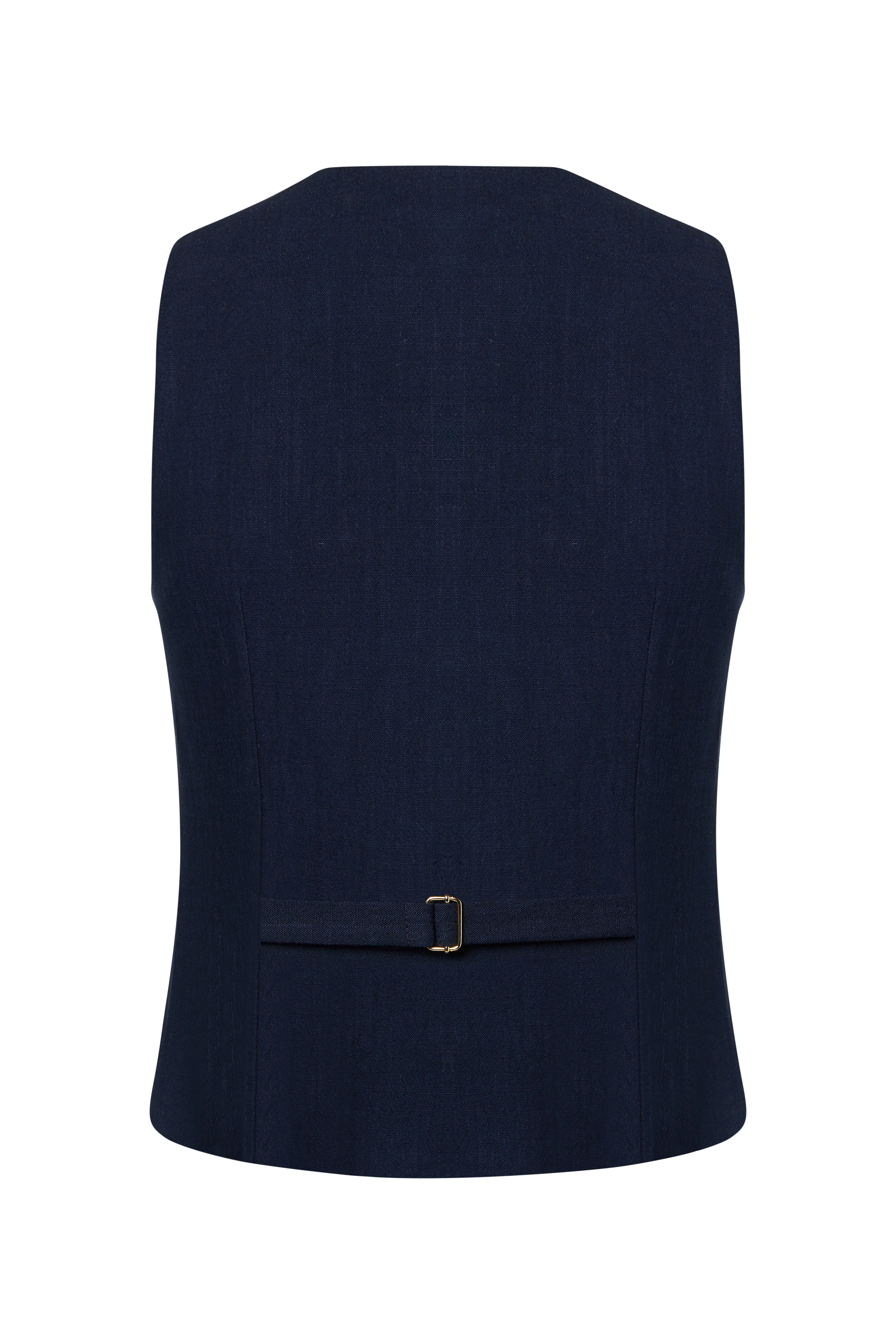 Hampton Waistcoat (Navy Linen)