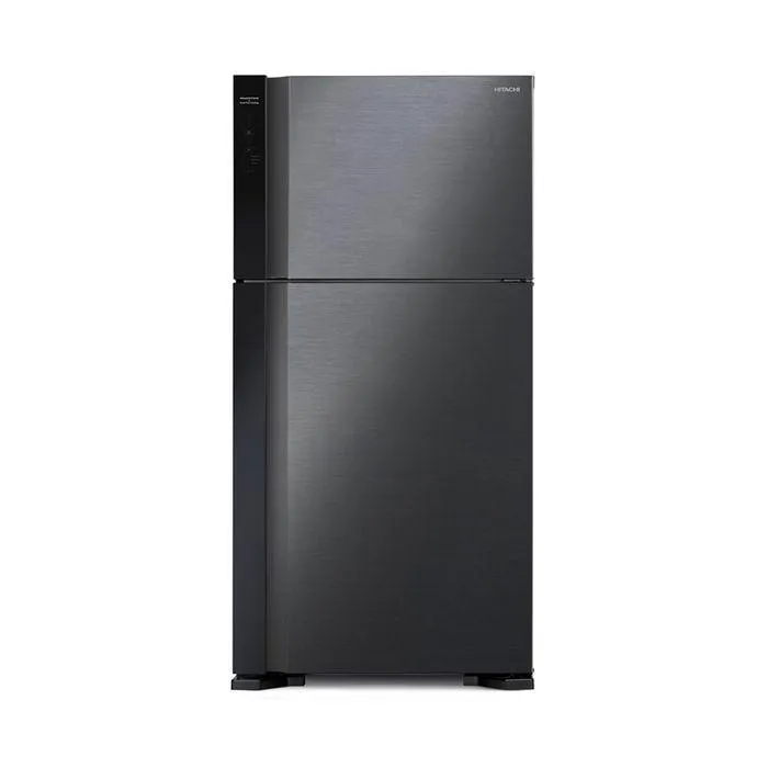 Hitachi R-V660P7M-1 BBK Fridge 2 Doors G565L Inverter Stylish Series Brilliant Black