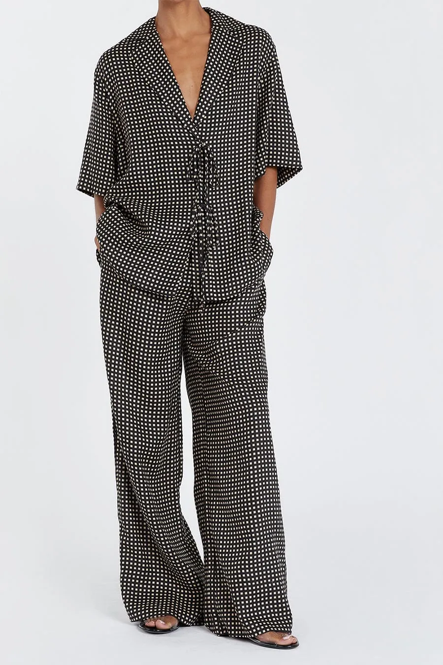 HUDSON DRAWSTRING LINEN PANT