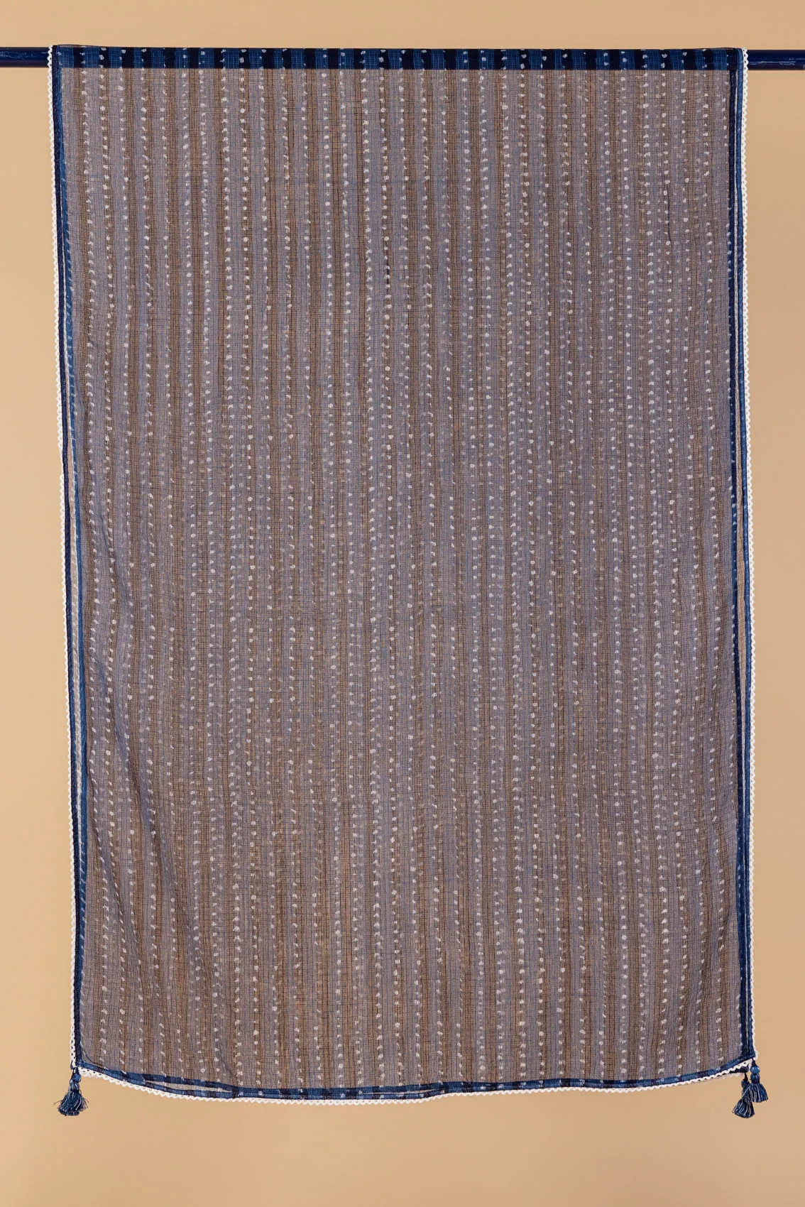 Indigo Striped Doria Dupatta