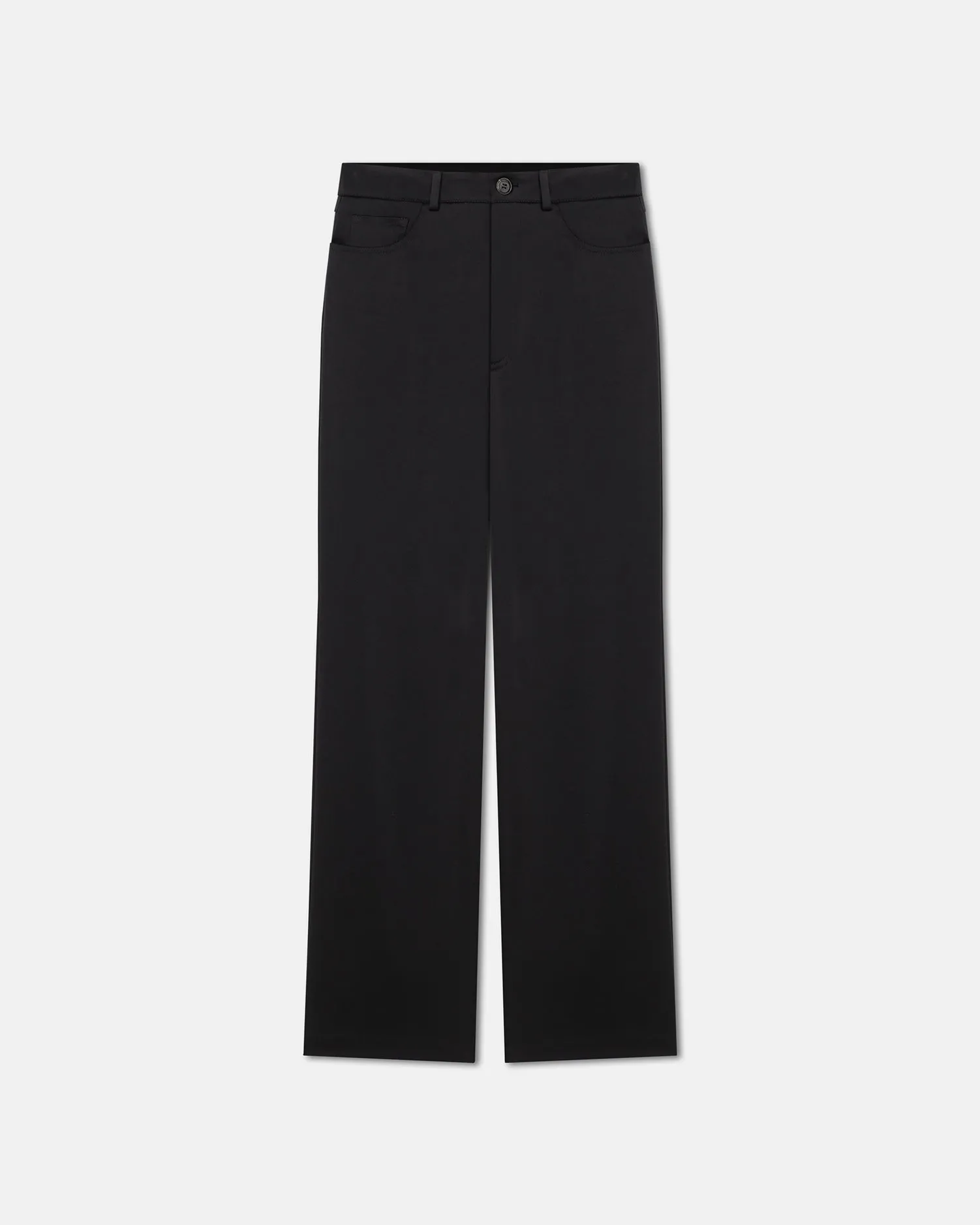 Josine - Slip Satin Baggy Pants - Black