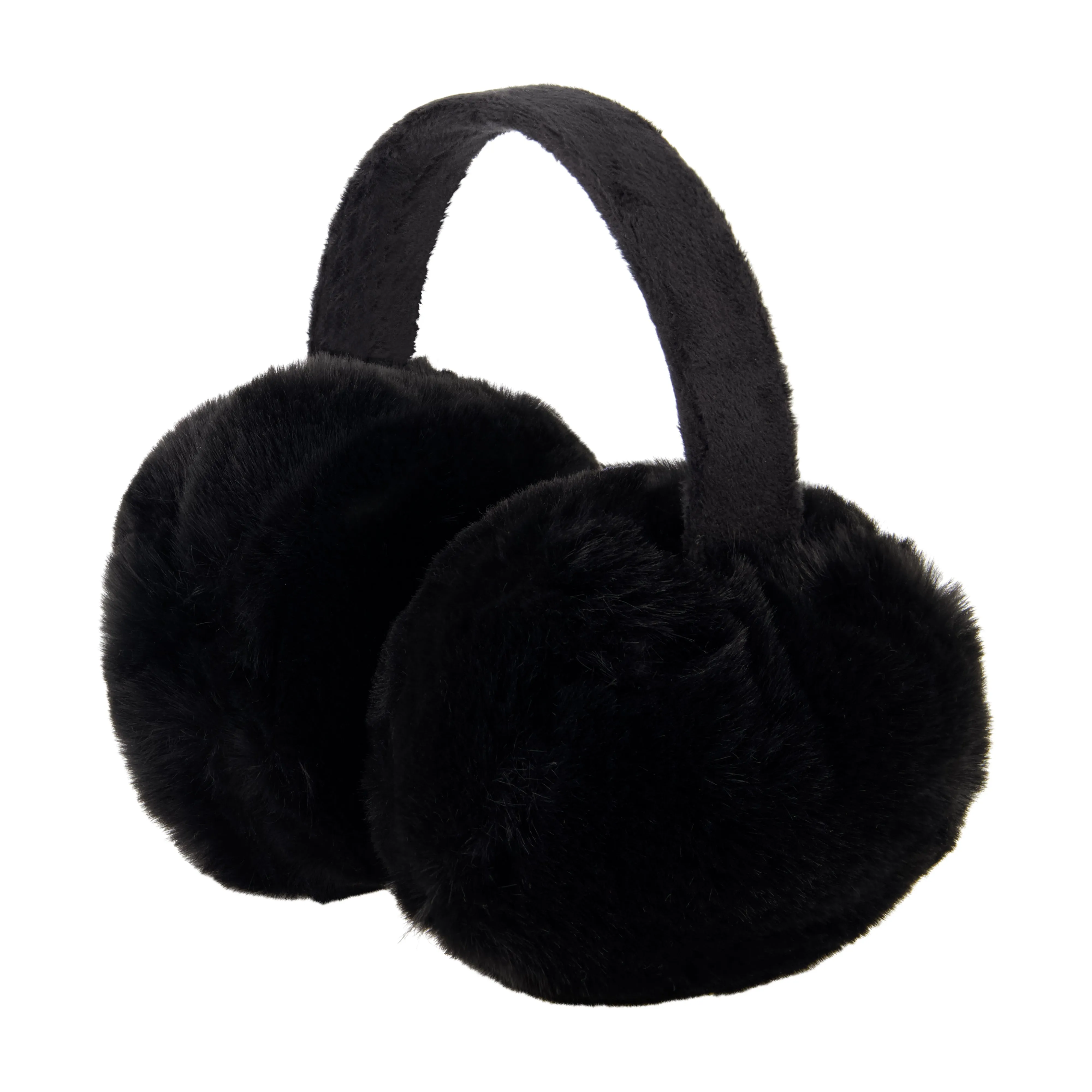 Laundry by Shelli Segal Women's Stylish Oversized Solid Faux Fur Earmuff