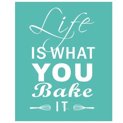 Life Is What You Bake It Kitchen Wall Art Posters Stylish Nordic Colorful Simple Canvas Prints For Kitchen Cafe and Modern H