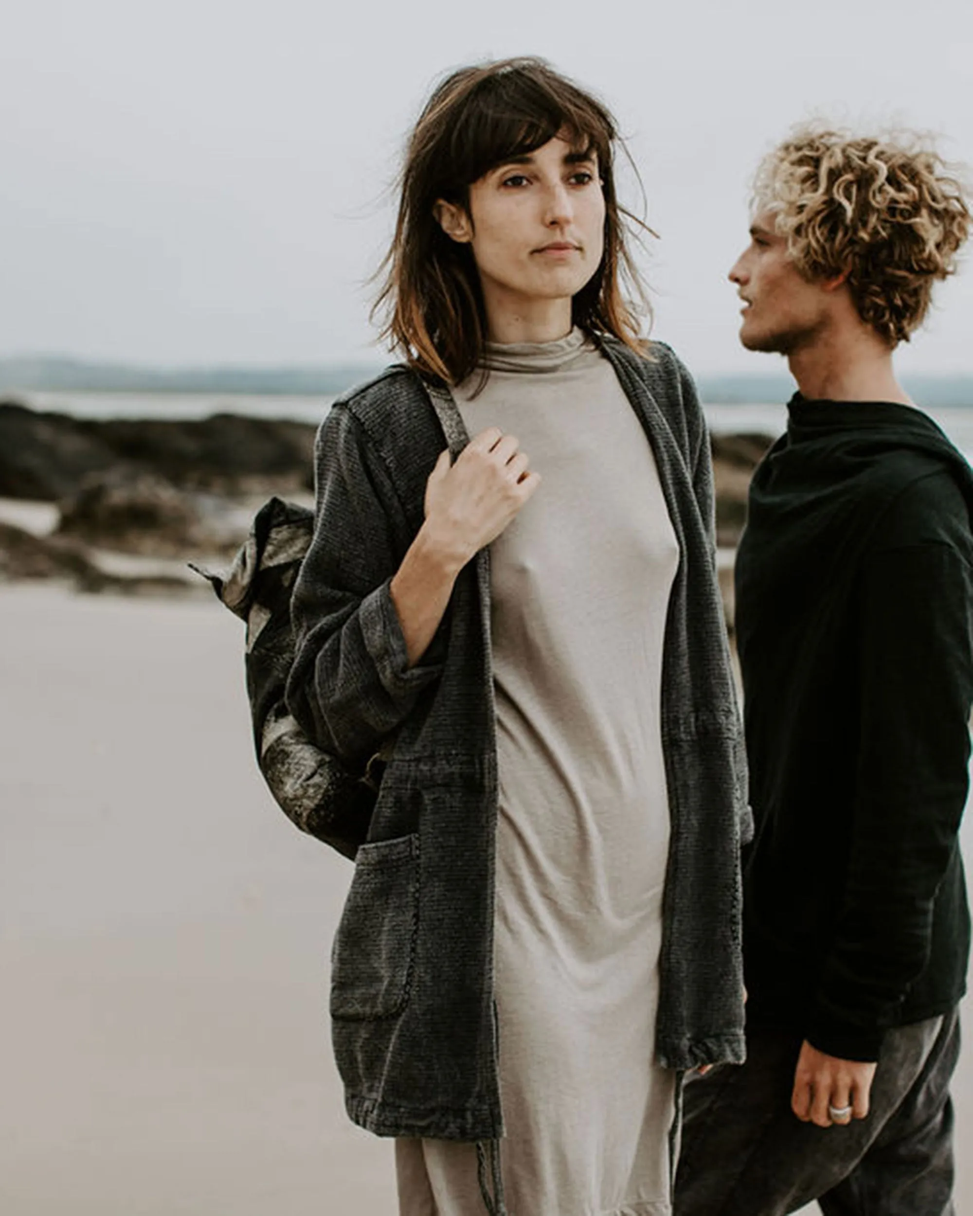 Linen Dress - Sand