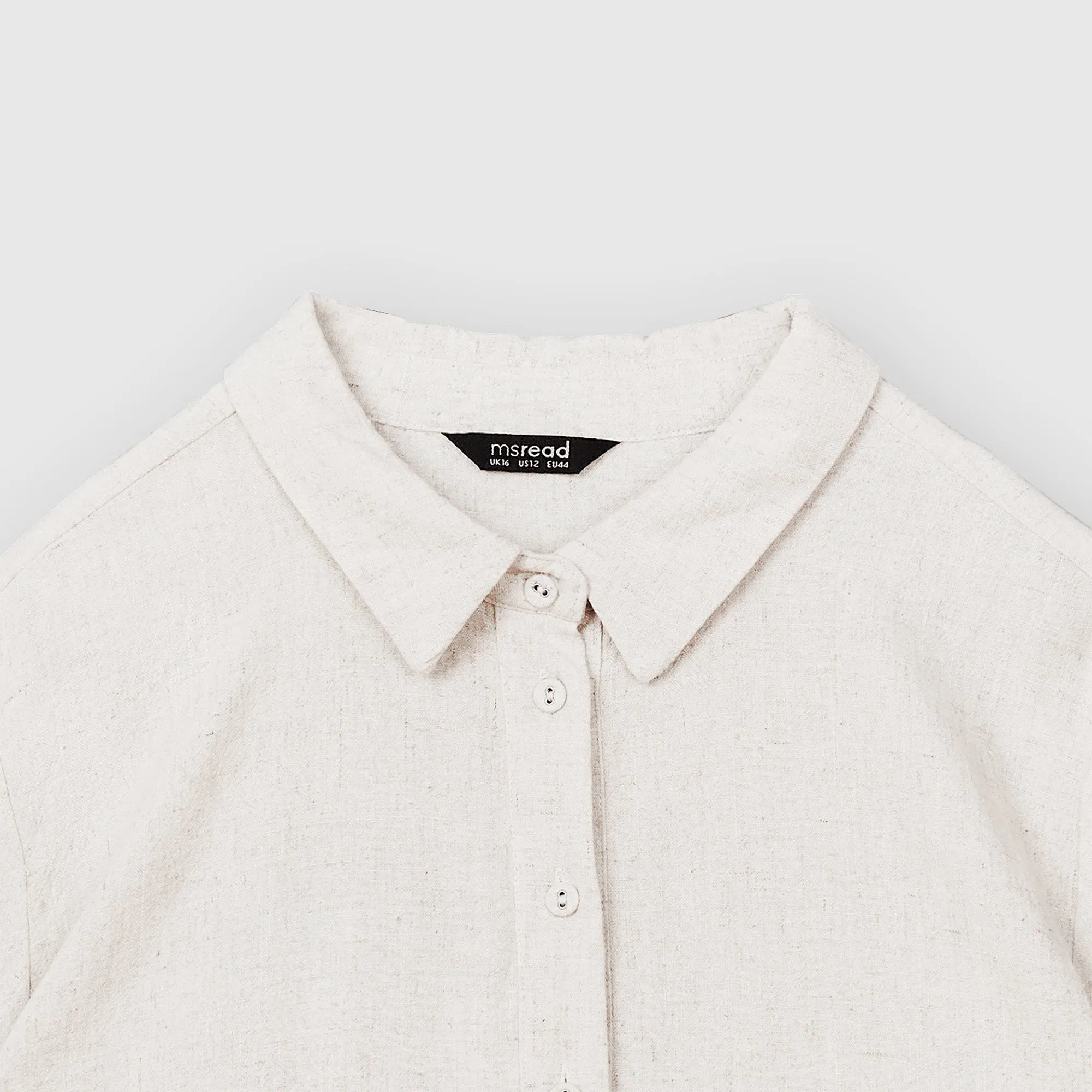 Linen Embroidered Boxy Shirt