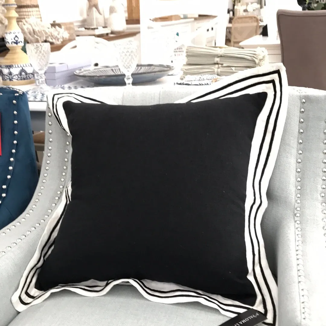 Linen Milano Black Cushion