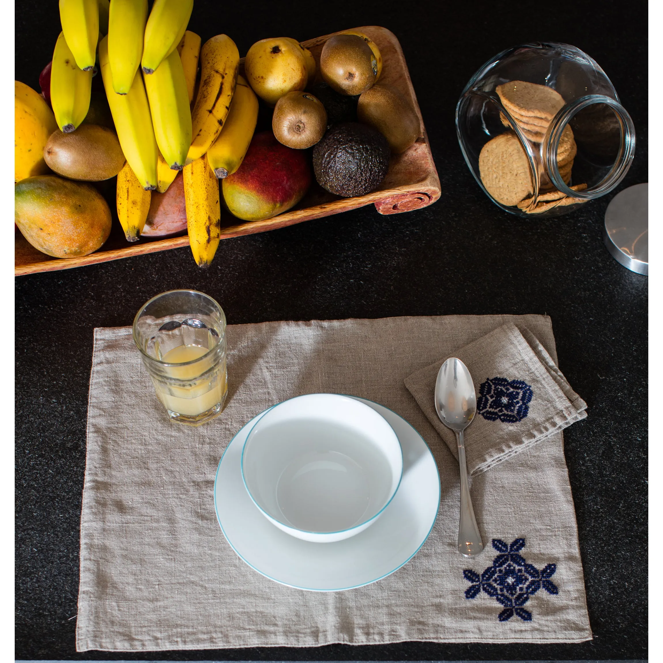 LINEN PLACEMATS POPPY