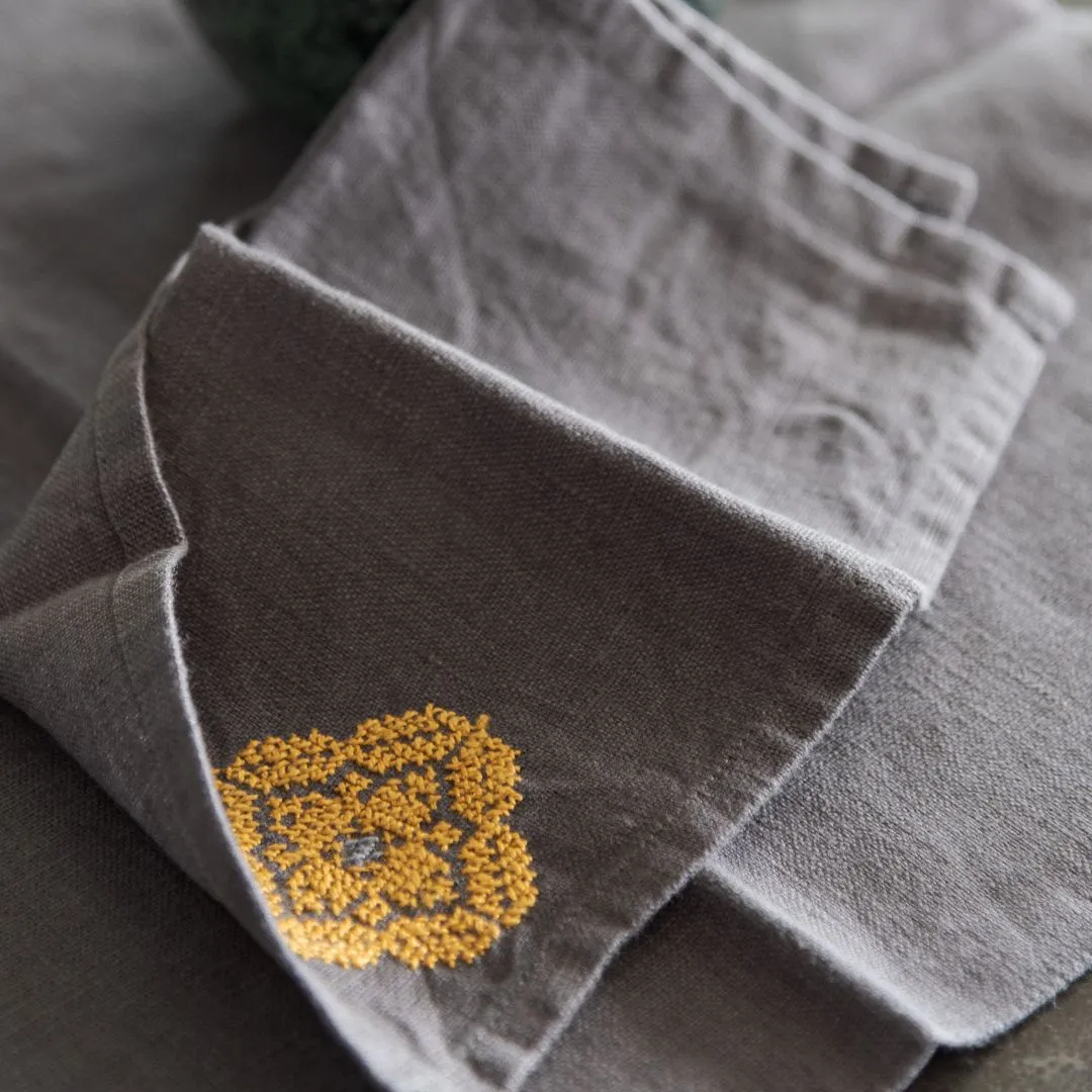 LINEN PLACEMATS POPPY