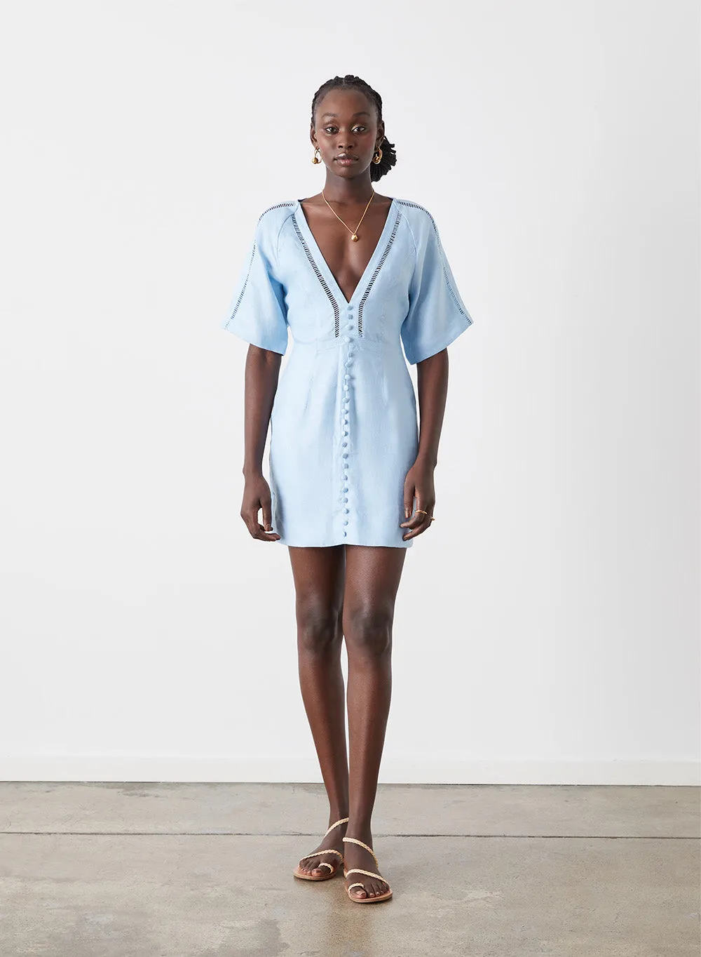 MALLORY LINEN MINI DRESS