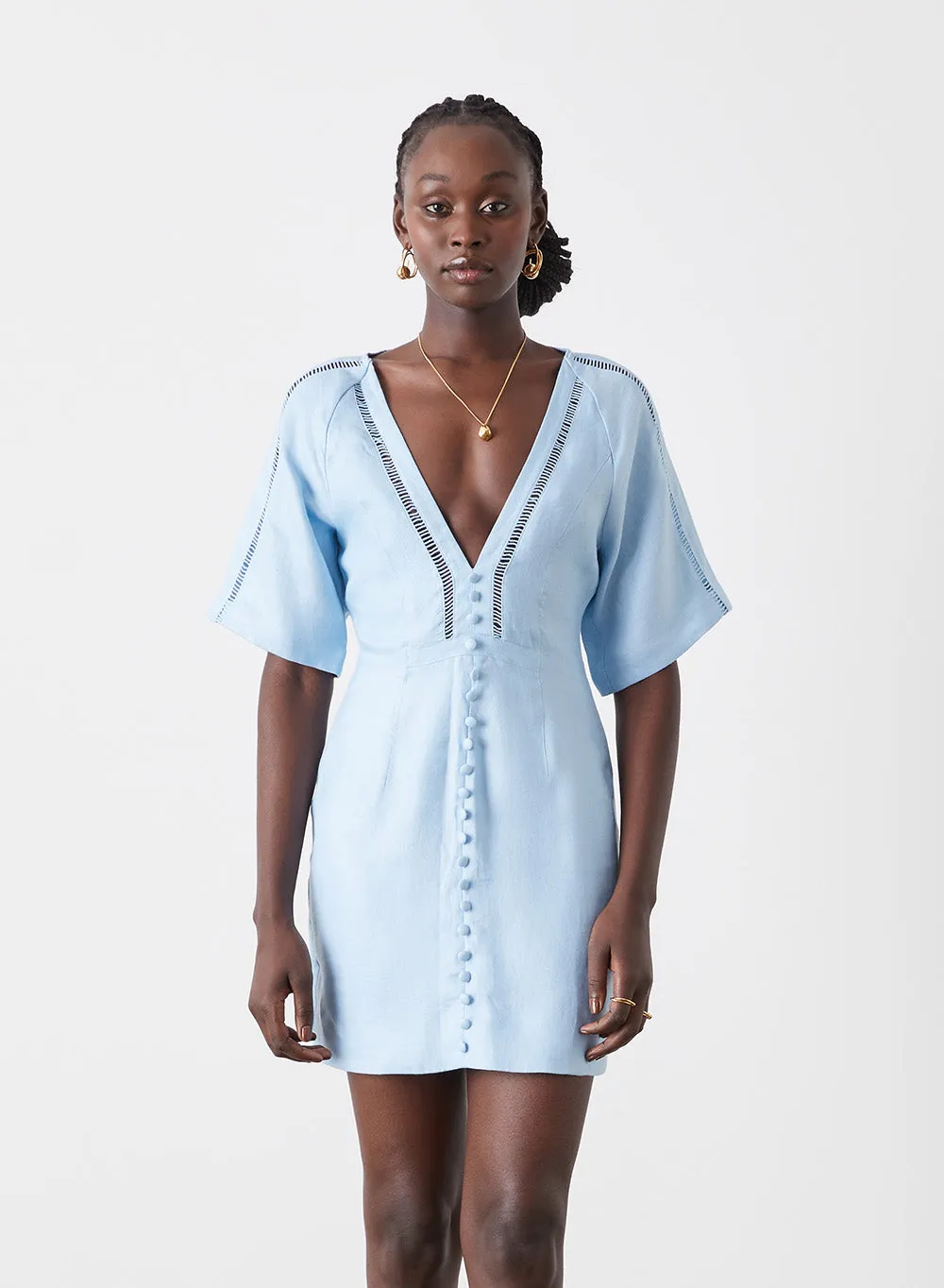 MALLORY LINEN MINI DRESS