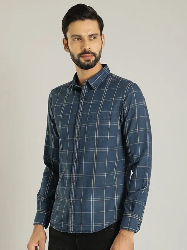 Men Checked Full Sleeve Cotton Shirt