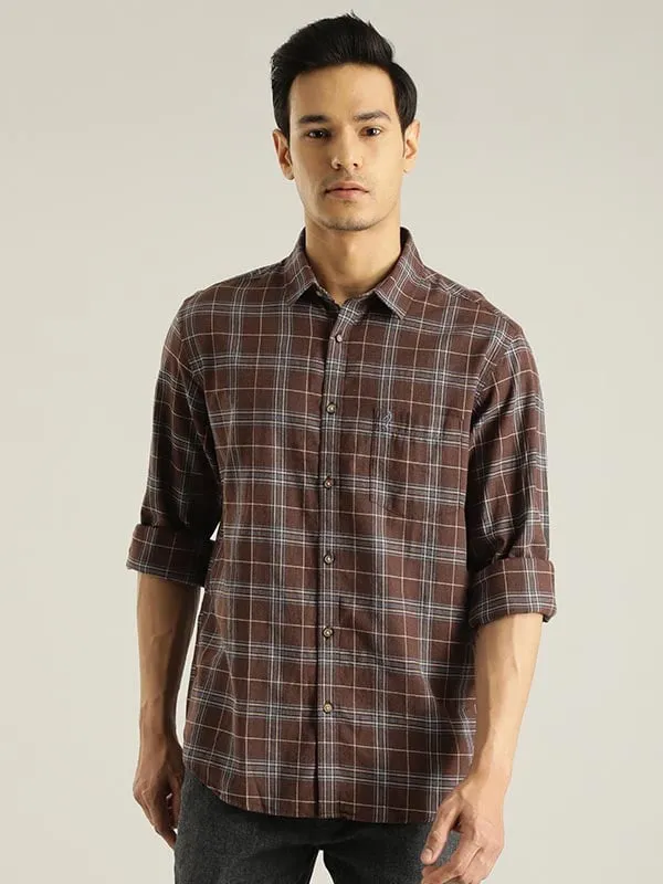 Men Checked Full Sleeve Cotton Shirt