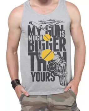 Men Printed Grey Tank Top Vest