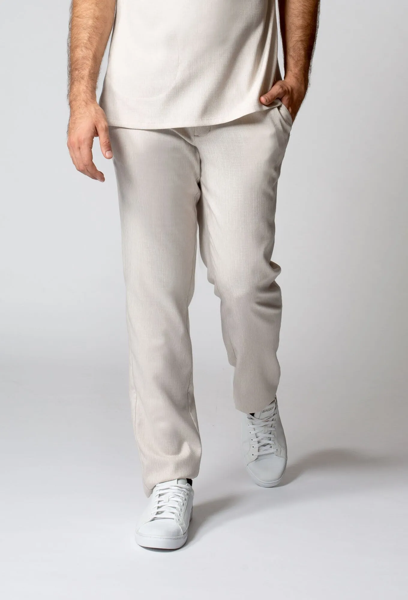 Men's Faux Linen Pant