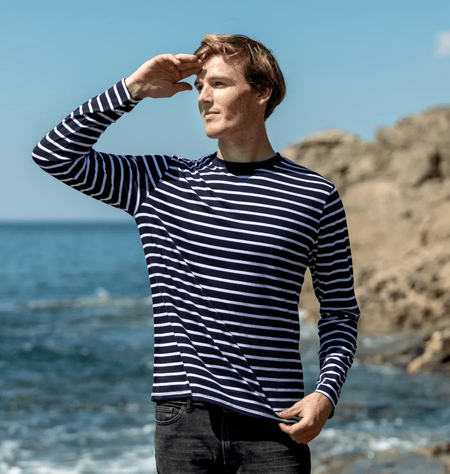 Men's Striped Long Sleeve Top