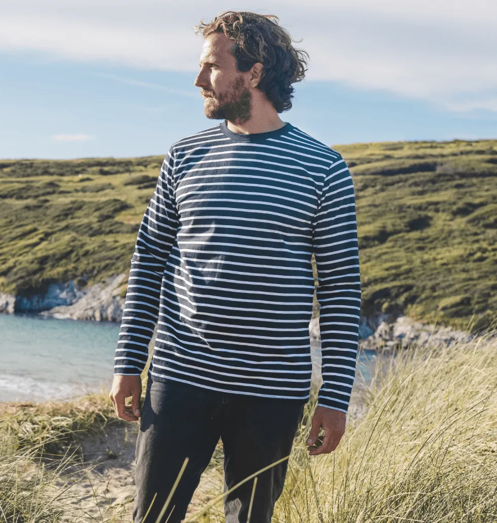 Men's Striped Long Sleeve Top