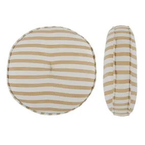 Nantucket Striped Round Cushion⎮Sand