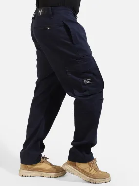 Navy Cotton Twill Tactical Baggy Fit Cargo