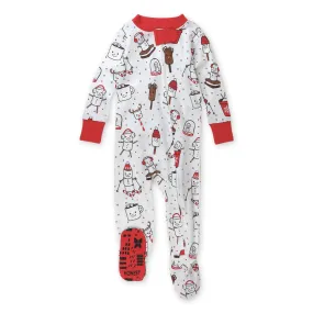 Organic Cotton Holiday Snug-Fit Footed Pajama