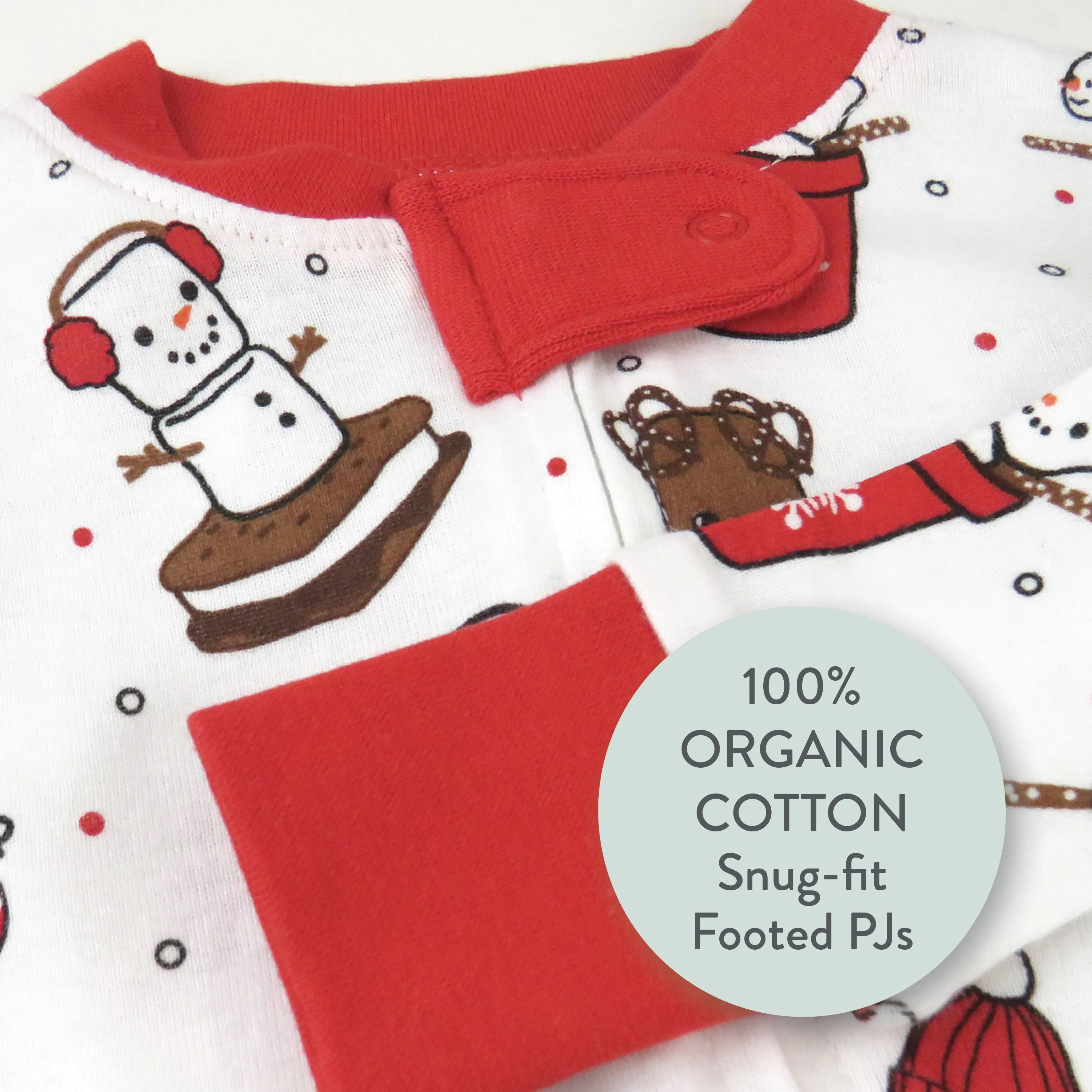 Organic Cotton Holiday Snug-Fit Footed Pajama