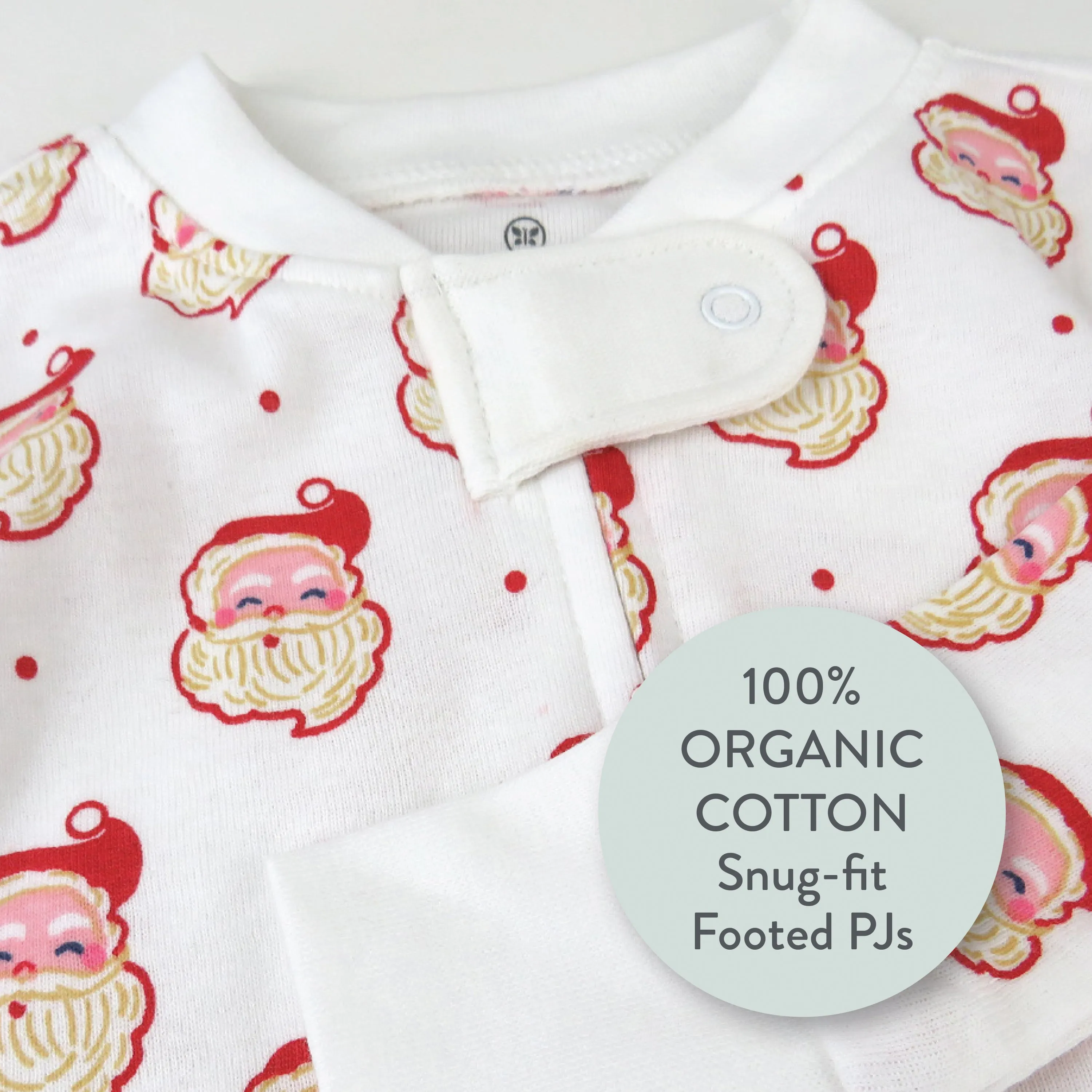 Organic Cotton Holiday Snug-Fit Footed Pajama