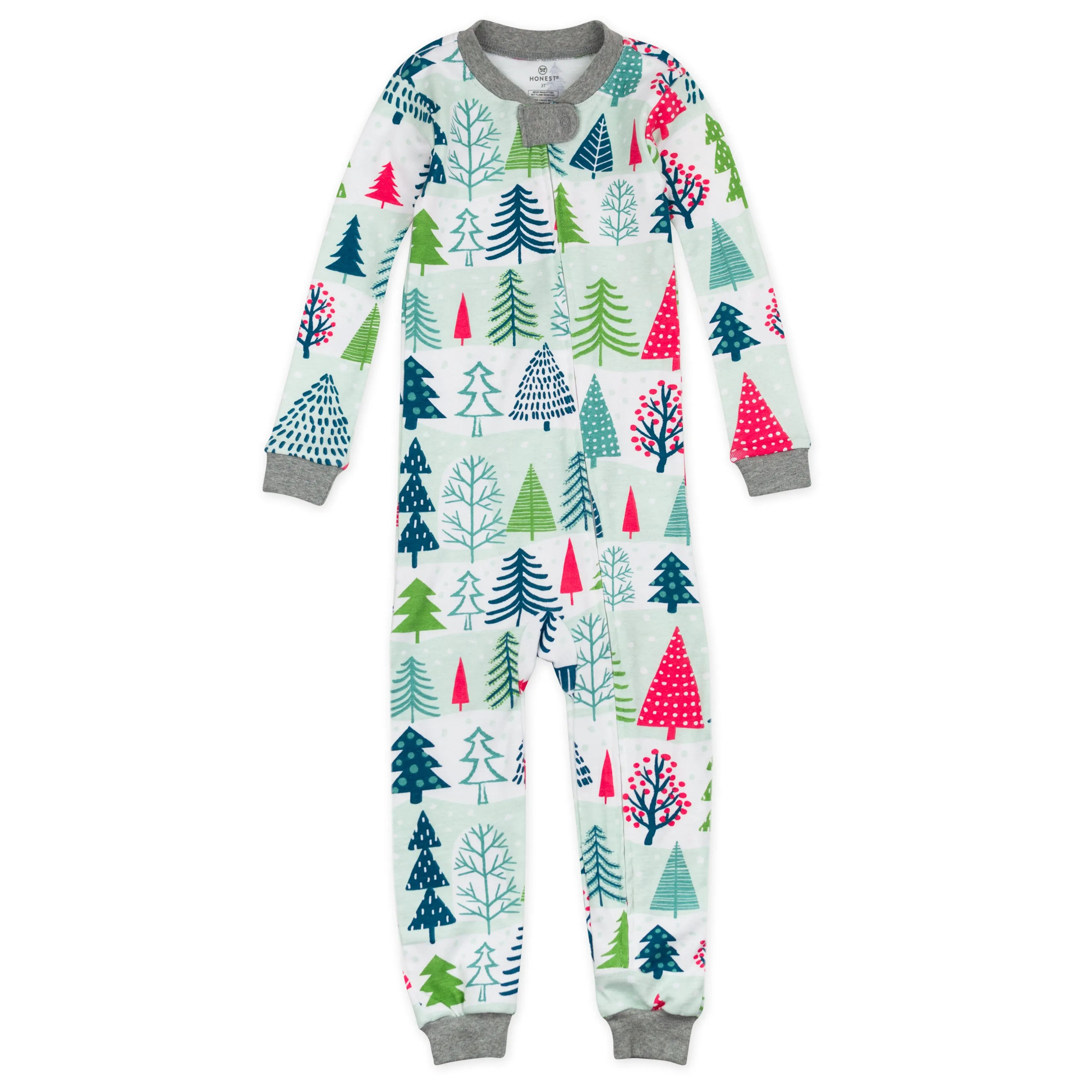 Organic Cotton Holiday Snug Fit Footless Pajama