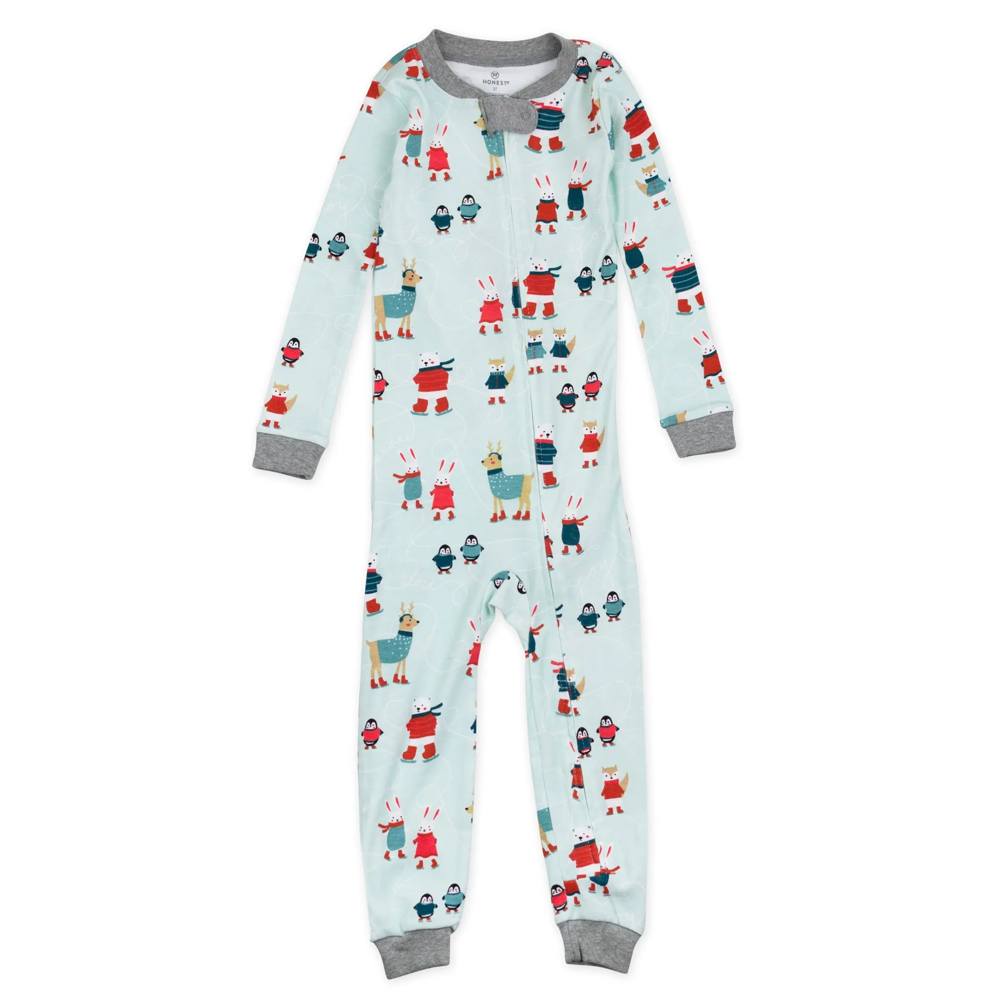 Organic Cotton Holiday Snug Fit Footless Pajama