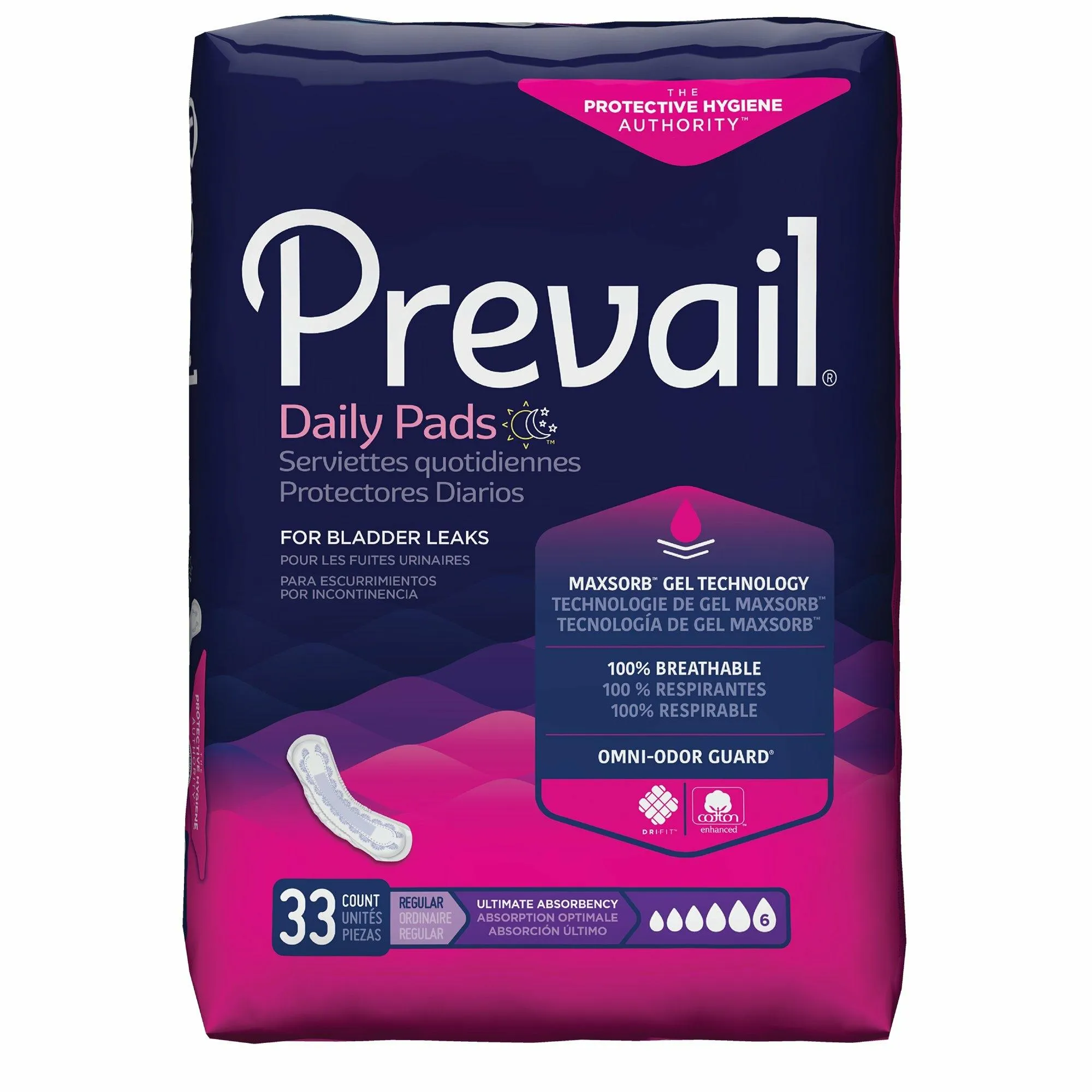 Prevail Bladder Control Pads for Women