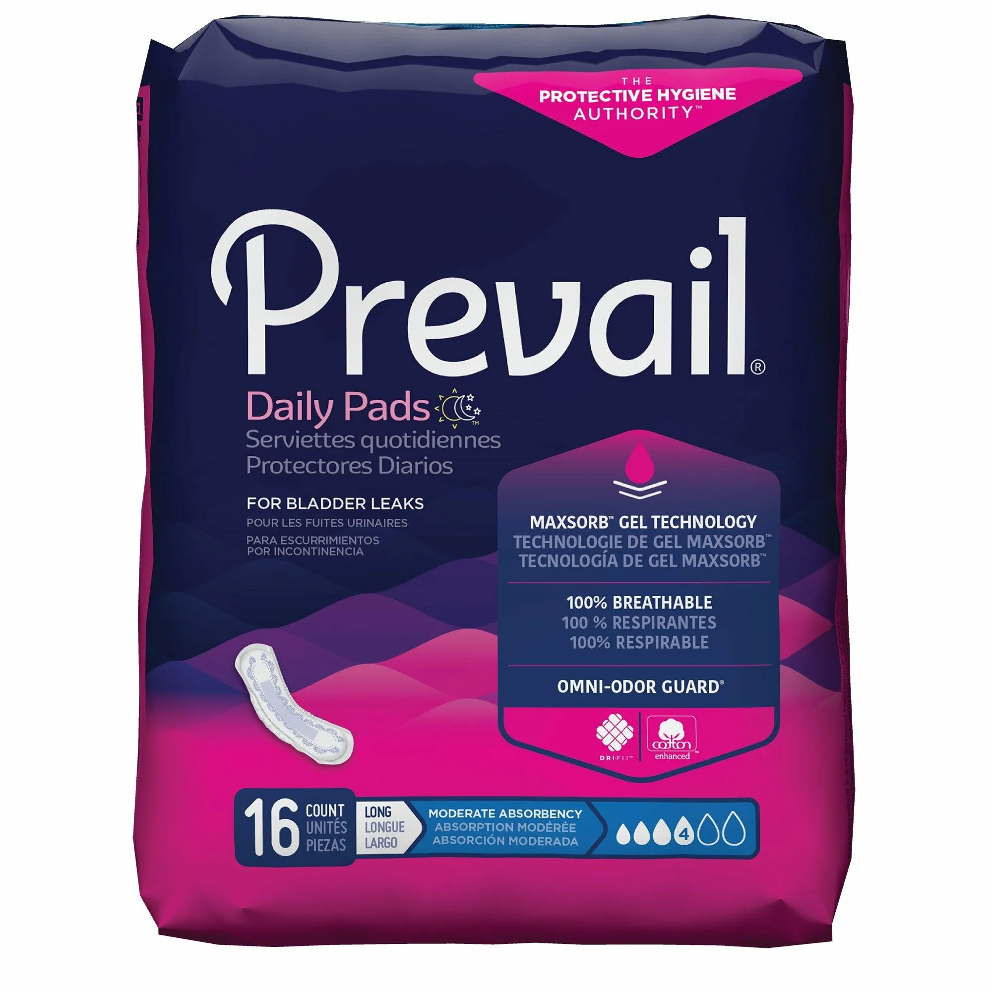 Prevail Bladder Control Pads for Women