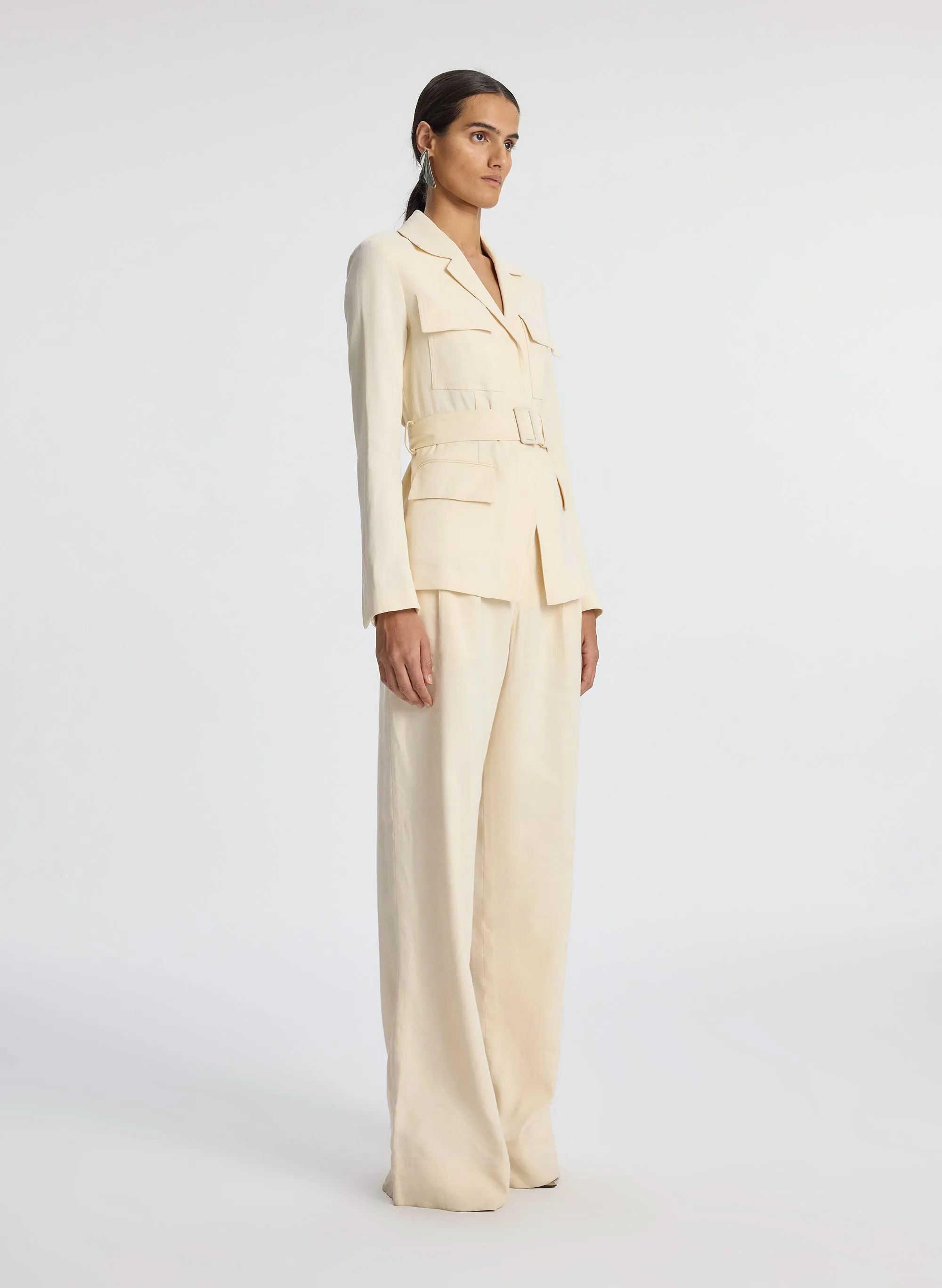 Savannah Stretch Linen Jacket