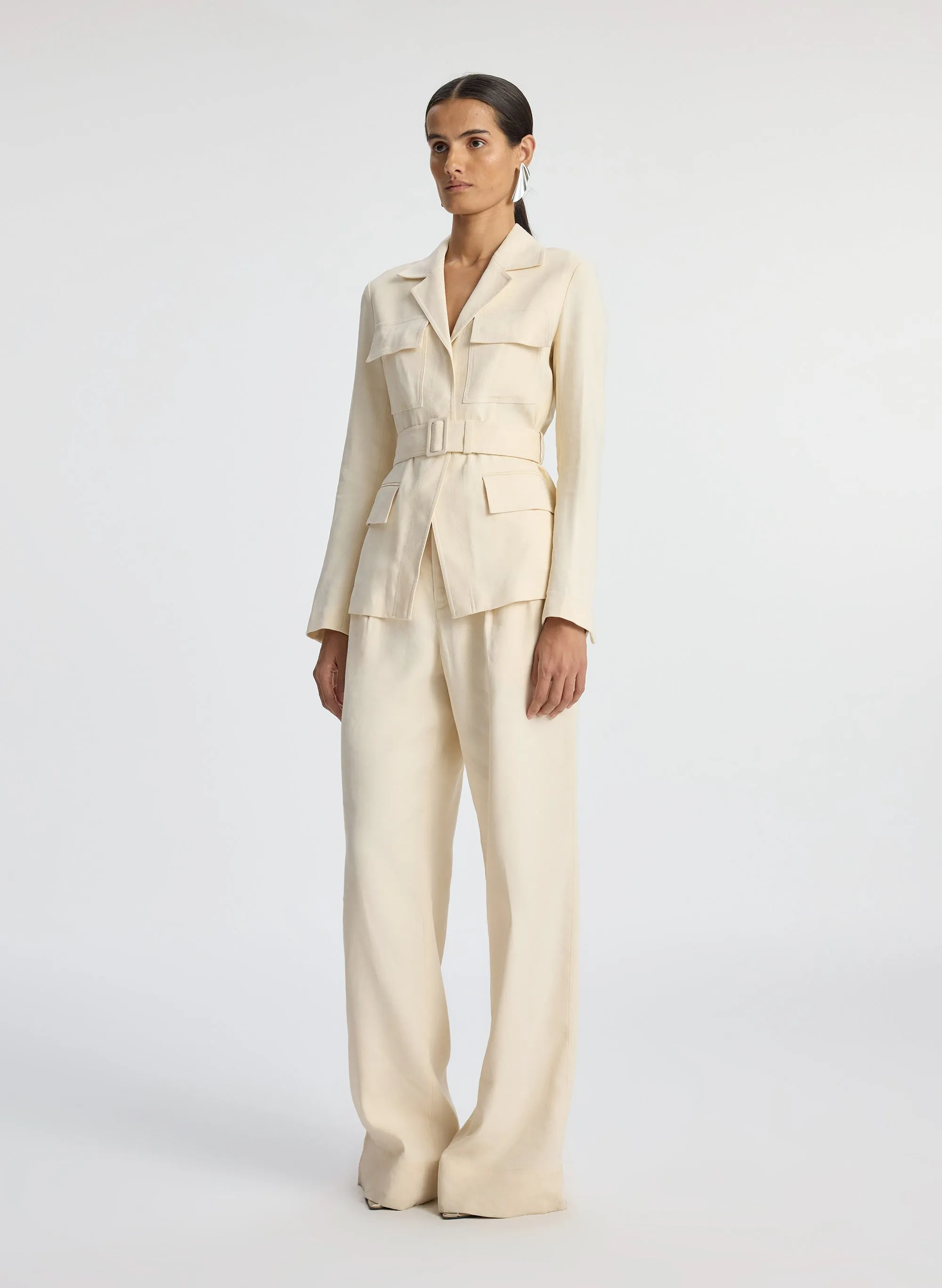 Savannah Stretch Linen Jacket