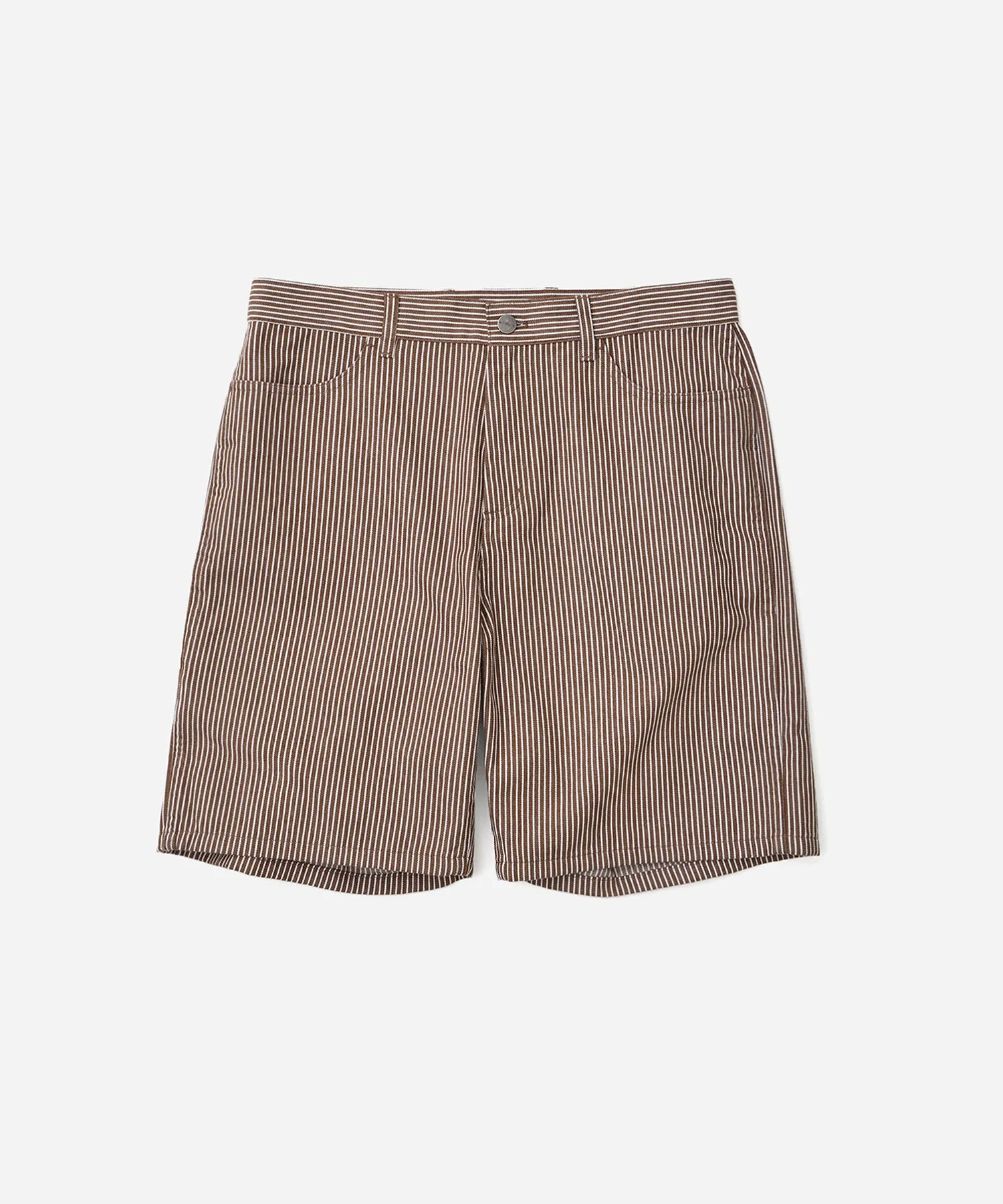 Striped Cotton Twill Carpenter Short