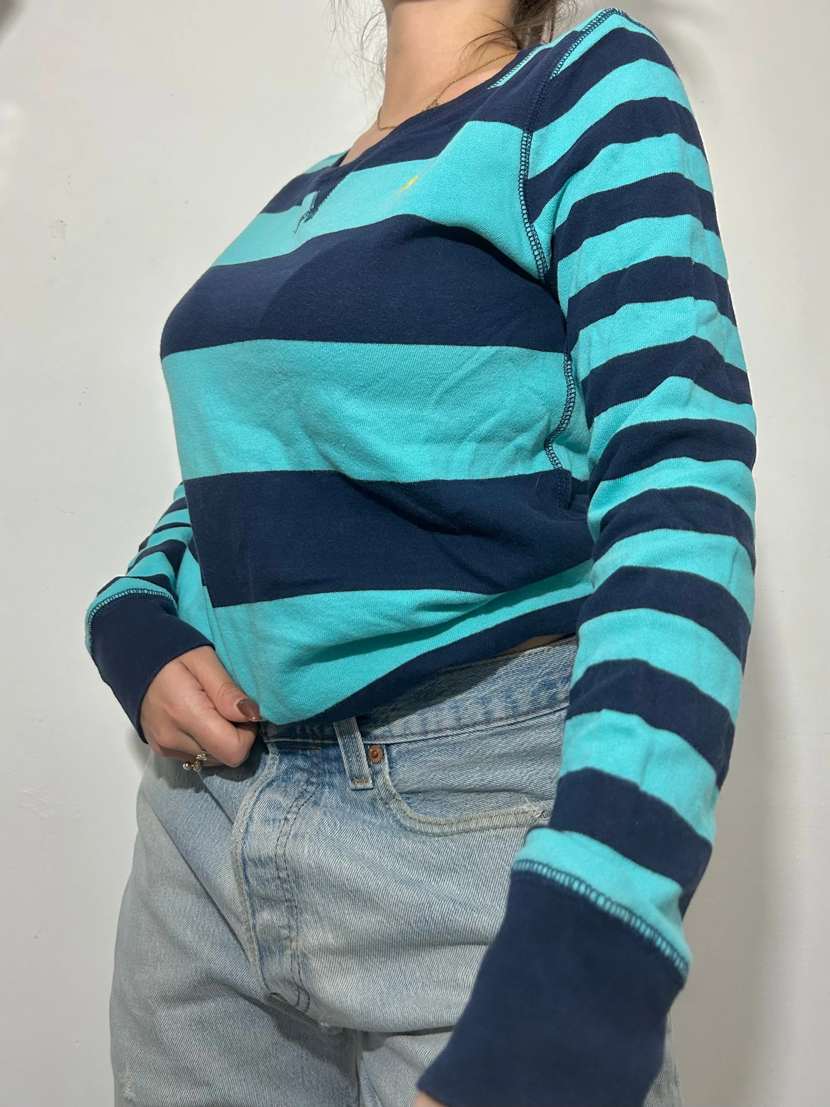 Striped logo jumper (M)