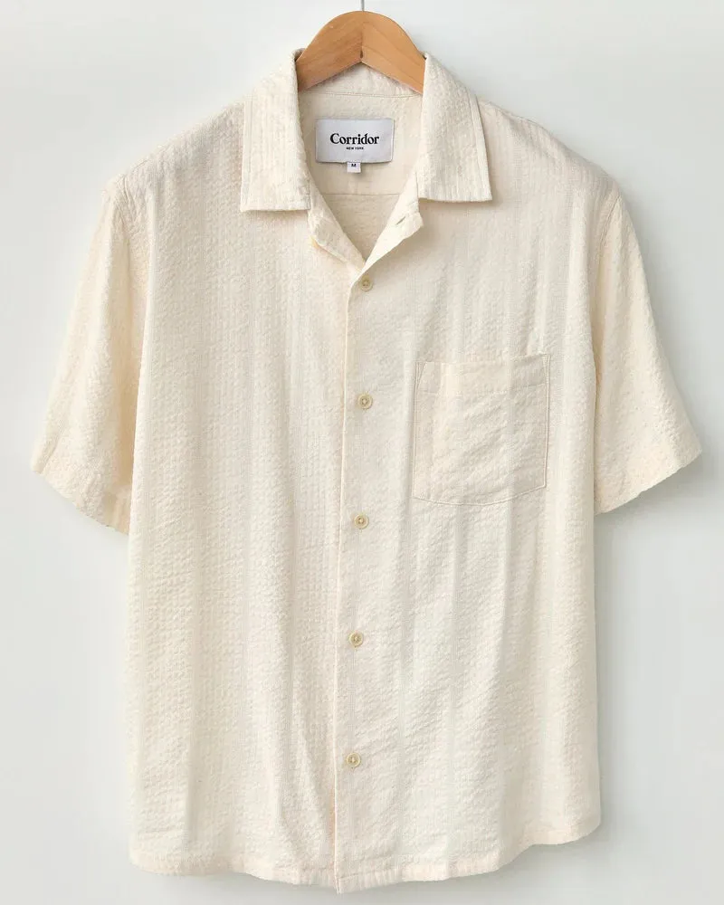 Striped Seersucker S/S Shirt