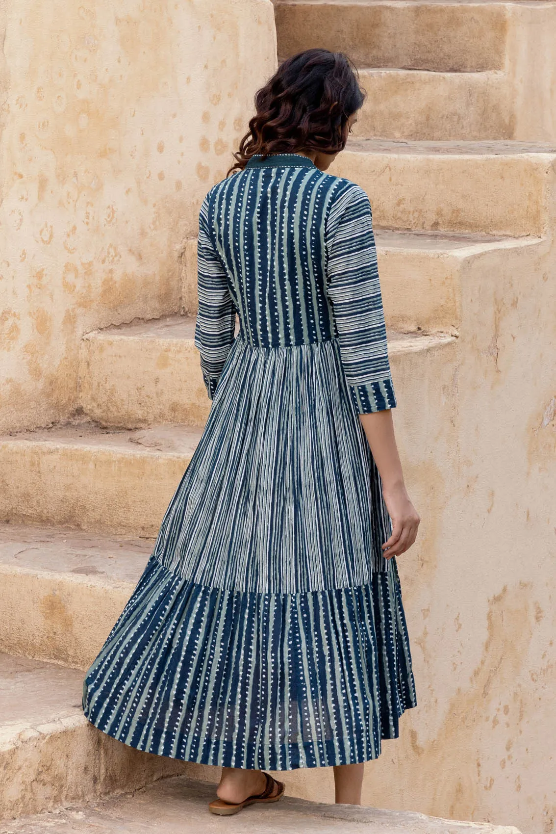 Striped Tiered Dress