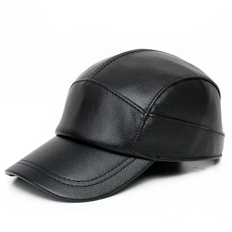 Stylish Leather Baseball Cap