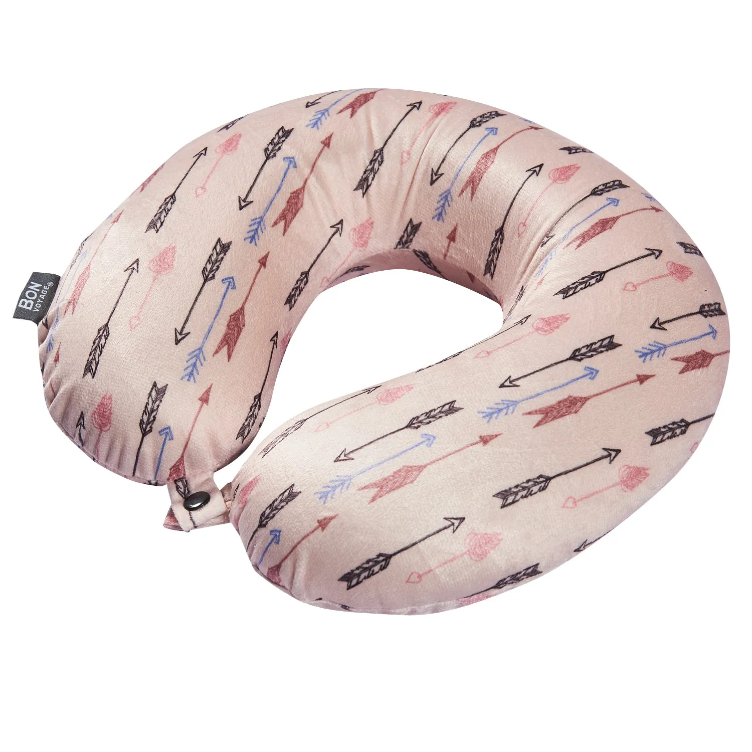 Stylish Pattern Design Memory Foam Travel Neck Pillow - Arrows