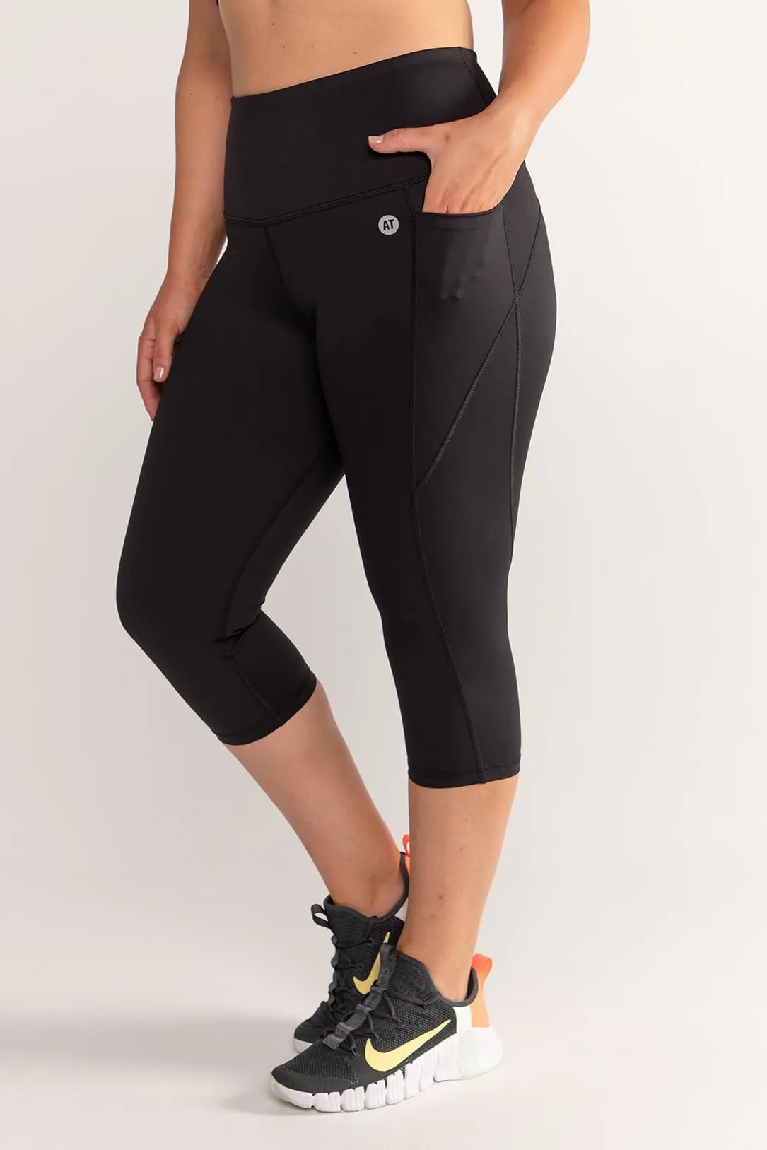 Training Pocket 3/4 Length Tight - Black