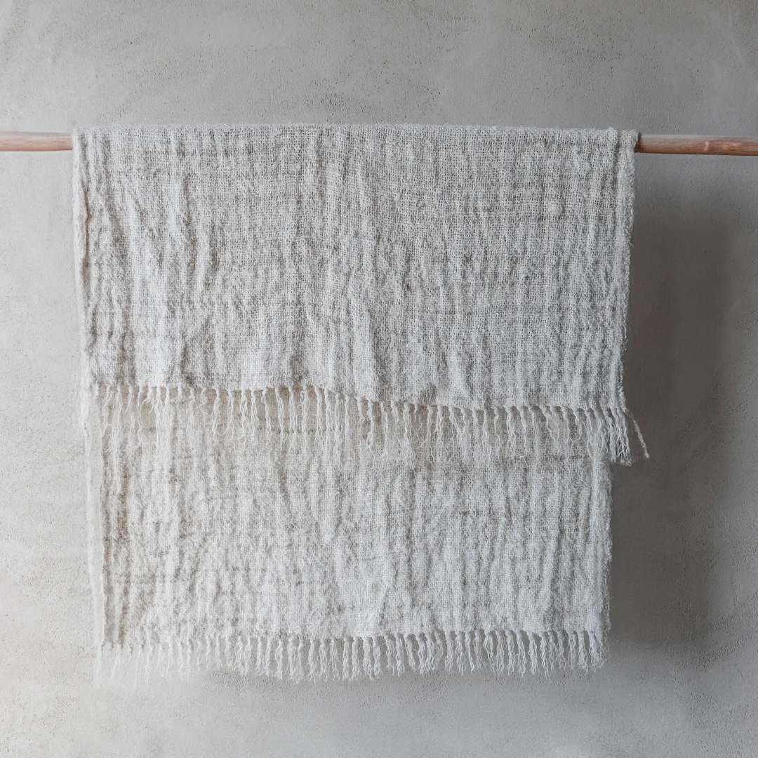 WABI LINEN THROW | IVORY